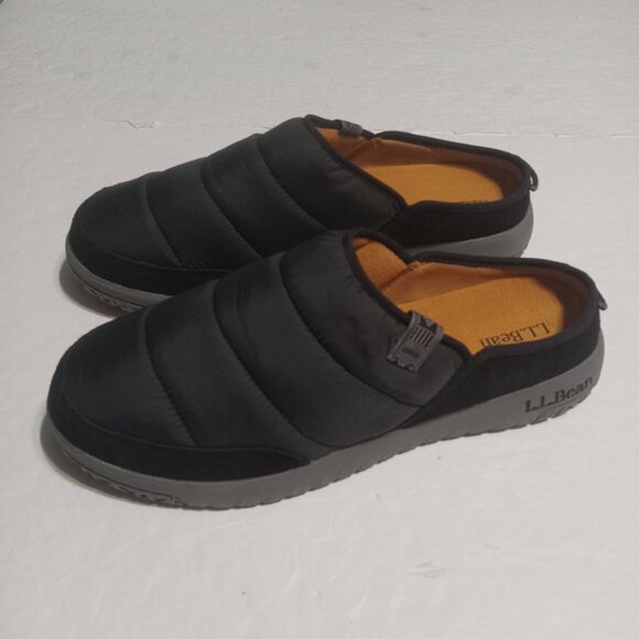 L.L. Bean Men\'s Mountain Classic Quilted Slides II Size 11 Black/Grey main image 6